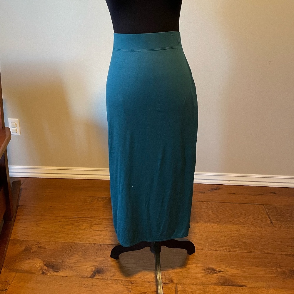 Helmut Lang teal skirt, size L